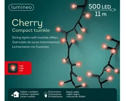 Christmas Land Christmas Tree Lights*500 Cherry Red Compact Christmas Lights