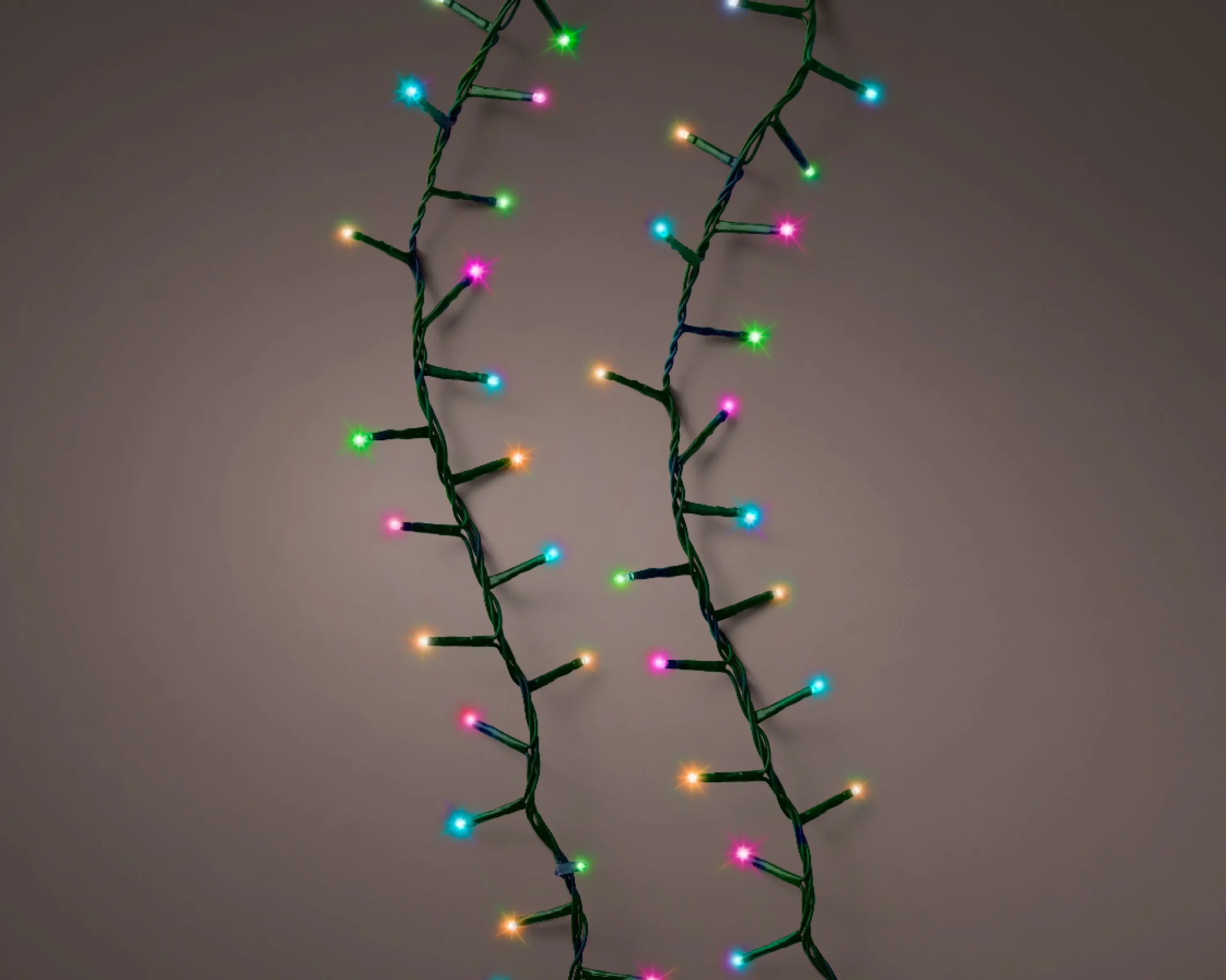 Christmas Land Christmas Tree Lights-1000 Led Multicolour Compact Twinkle Christmas Lights With Green Cable