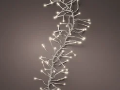 Christmas Land Christmas Tree Lights*1512 Led Twinkle Cluster Christmas Lights Warm White Transparent Cable