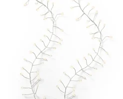 Christmas Land Christmas Tree Lights-960 Micro Led Compact Twinkle Christmas Lights Warm White Silver Wire