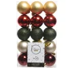 Christmas Land Christmas Tree Decorations-Christmas Baubles Mixed Shatterproof (Pack Of 30)