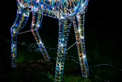 Christmas Land 3D Led Christmas Decorations*110Cm Iridescent Reindeer With 70 White Led Lights