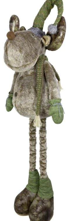 Christmas Land Christmas Gnomes & Santa-80Cm Moose With Extendable Legs