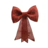 Christmas Land Christmas Bows & Ribbons*40Cm Red Glitter Bow Large