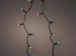Christmas Land Outdoor Christmas Lights-Durawise Multicoloured Battery Christmas Lights With Timer (Black Wire) Various Sizes