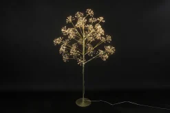 Christmas Land Pre-Lit Christmas Trees*5Ft Artificial Led Christmas Tree Dorion Gold