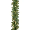 Christmas Land Garlands Pre-Lit*9Ft Feel Real Bayberry Spruce Pre-Lit Mains Powered Christmas Garland