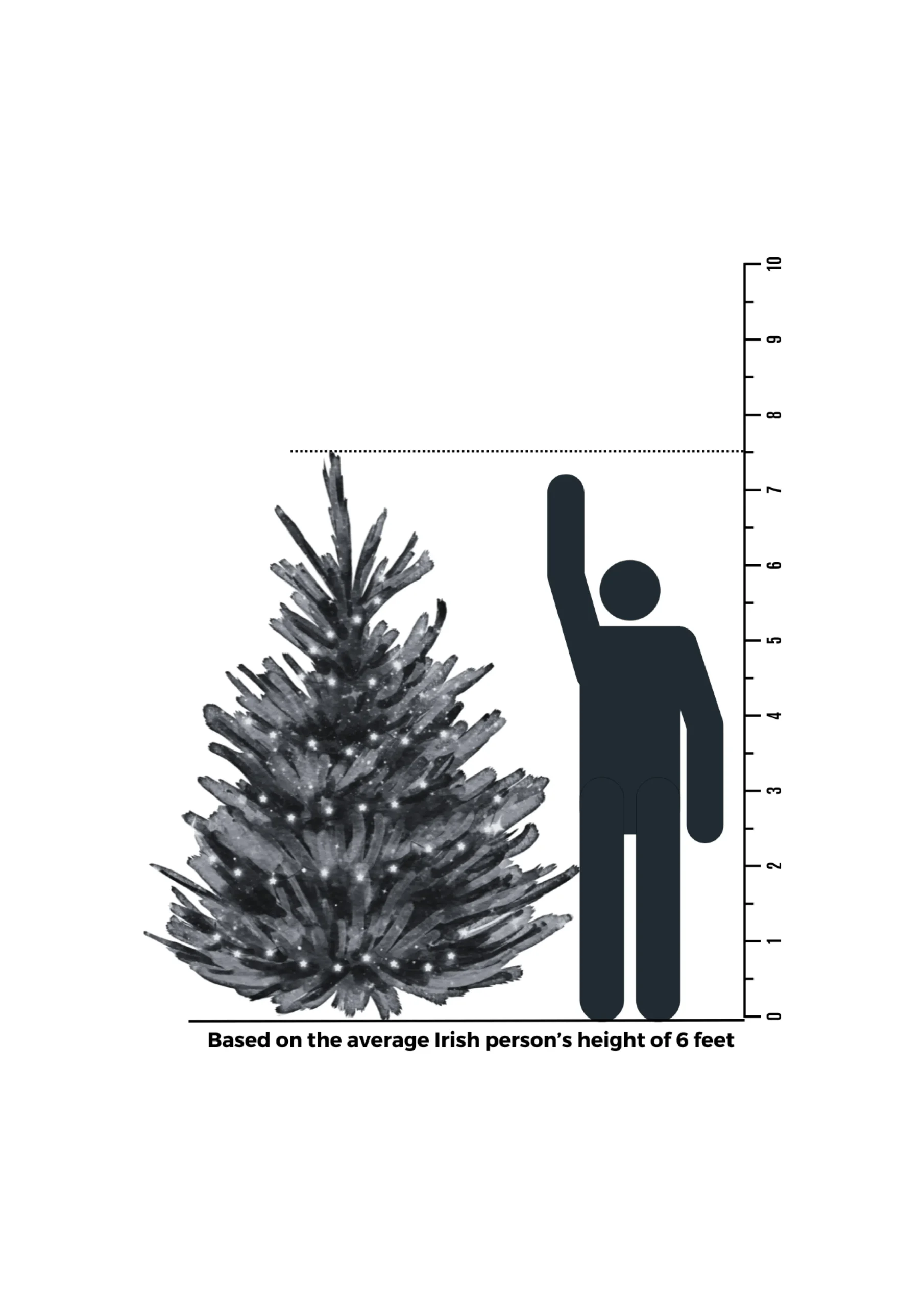Christmas Land 6Ft & 7Ft Artificial Christmas Trees (Un-Lit)*7.5Ft Feel Real Cumberland Fir Artificial Christmas Tree