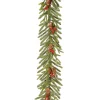 Christmas Land Garlands Un-Lit*9Ft Feel Real Dorcester Fir Christmas Garland With Berries And Cones