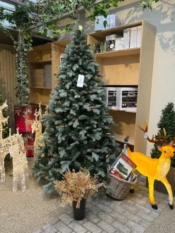 Christmas Land 6Ft & 7Ft Artificial Christmas Trees (Un-Lit)*7.5Ft Feel Real Frosted Colorado Spruce Artificial Christmas Tree