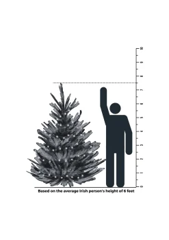 Christmas Land 6Ft & 7Ft Artificial Christmas Trees (Un-Lit)*7.5Ft Feel Real Frosted Colorado Spruce Artificial Christmas Tree