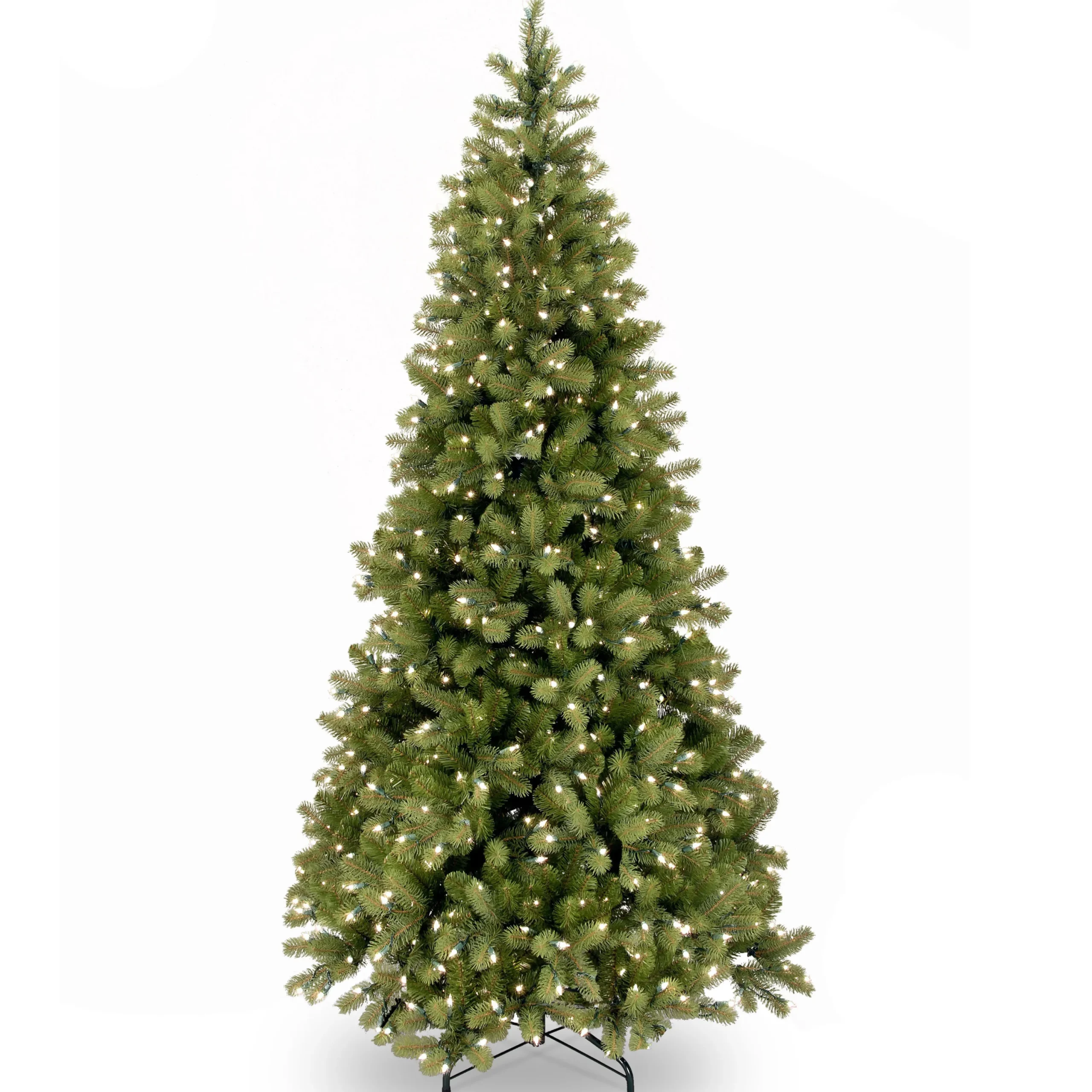 Christmas Land Pre-Lit Christmas Trees*7.5Ft Feel Real Frosted Dorchester Pine Pre-Lit Artificial Christmas Tree