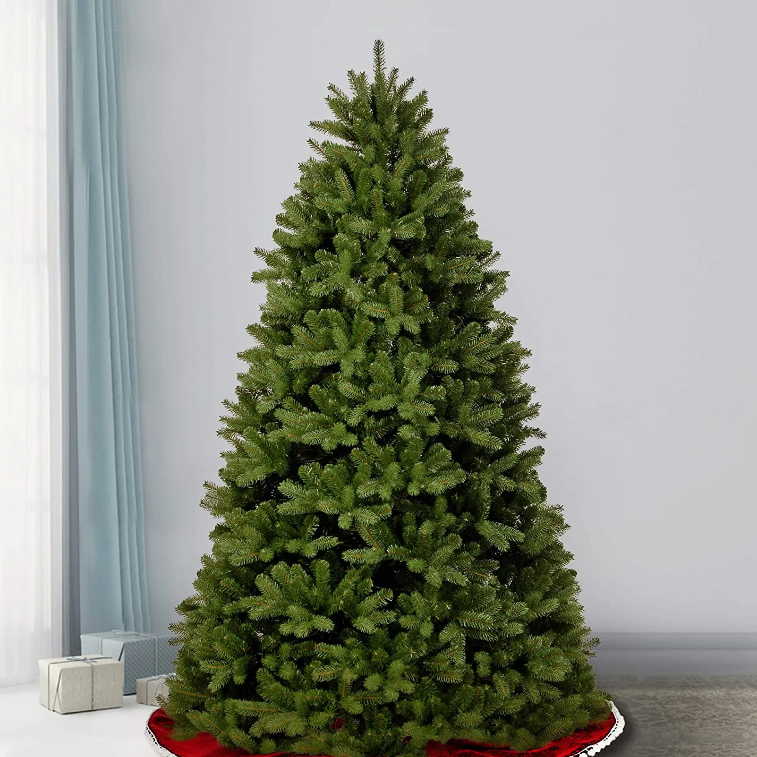 Christmas Land 6Ft & 7Ft Artificial Christmas Trees (Un-Lit)*7.5Ft Feel Real Newberry Spruce Artificial Christmas Tree
