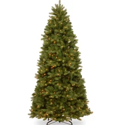 Christmas Land Pre-Lit Christmas Trees*12Ft Feel Real Newberry Spruce Pre-Lit Slim Artificial Christmas Tree