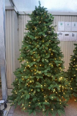 Christmas Land Pre-Lit Christmas Trees-7.5Ft Feel Real Newberry Spruce Pre-Lit Artificial Christmas Tree