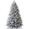 Christmas Land 6Ft & 7Ft Artificial Christmas Trees (Un-Lit)*7.5Ft Feel Real Snowy Waterford Pine Artificial Christmas Tree