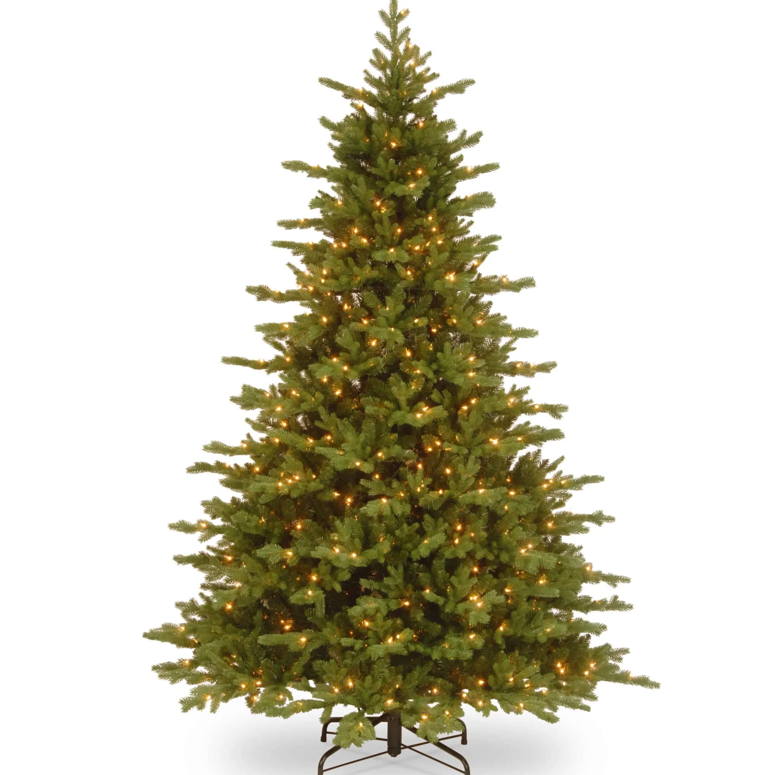 Christmas Land Pre-Lit Christmas Trees-9Ft Feel Real Vienna Fir Pre-Lit Artificial Christmas Tree