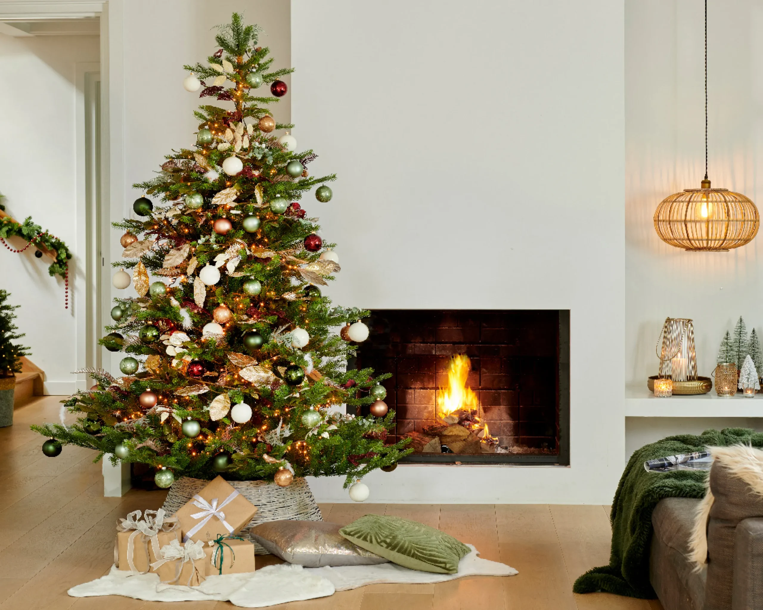 Christmas Land 8Ft & 9Ft Artificial Christmas Trees (Un-Lit)-8Ft Grandis Fir Artificial Christmas Tree