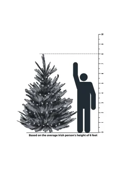 Christmas Land 8Ft & 9Ft Artificial Christmas Trees (Un-Lit)-8Ft Grandis Fir Artificial Christmas Tree