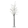 Christmas Land White, Blue & Silver: Frozen Lake*6Ft Led Artificial Twig Christmas Tree With Snowball Lights
