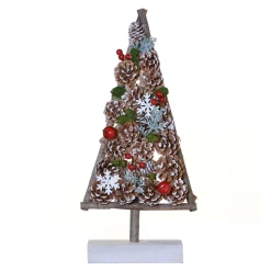 Christmas Land Room Decor-1.64Ft Snowflake Pinecone Christmas Tree