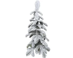 Christmas Land Mini Artificial Christmas Trees (Un-Lit)-2Ft Snowy Alpine Mini Artificial Christmas Tree