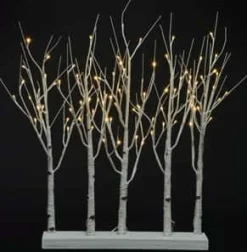 Christmas Land Artificial Twig Led Christmas Trees*2.5Ft Twinklebirch Grove Led Christmas Trees