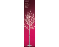 Christmas Land Room Decor-7Ft Warm White Micro Led Birch Tree For Outdoors