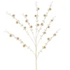 Christmas Land Christmas Artificial Flowers & Branches*Gold Metallic Thistle Christmas Spray