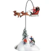 Christmas Land Lemax Christmas Scenes-Lemax Santa Claus Is Coming To Town *Collection Only*