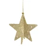 Christmas Land Christmas Tree Decorations-Pale Gold 5-Point Star Decor
