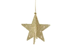 Christmas Land Christmas Tree Decorations-Pale Gold 5-Point Star Decor