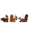Christmas Land Room Decor*Set Of 3 Suspended 10Cm Squirrel Decorations For Enchanting Christmas Trees