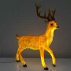Christmas Land 3D Led Christmas Decorations*Standing Stag Deer With Warm White Led Lights
