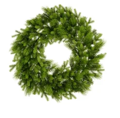 Christmas Land Wreaths Un-Lit-Super Pine Christmas Wreath