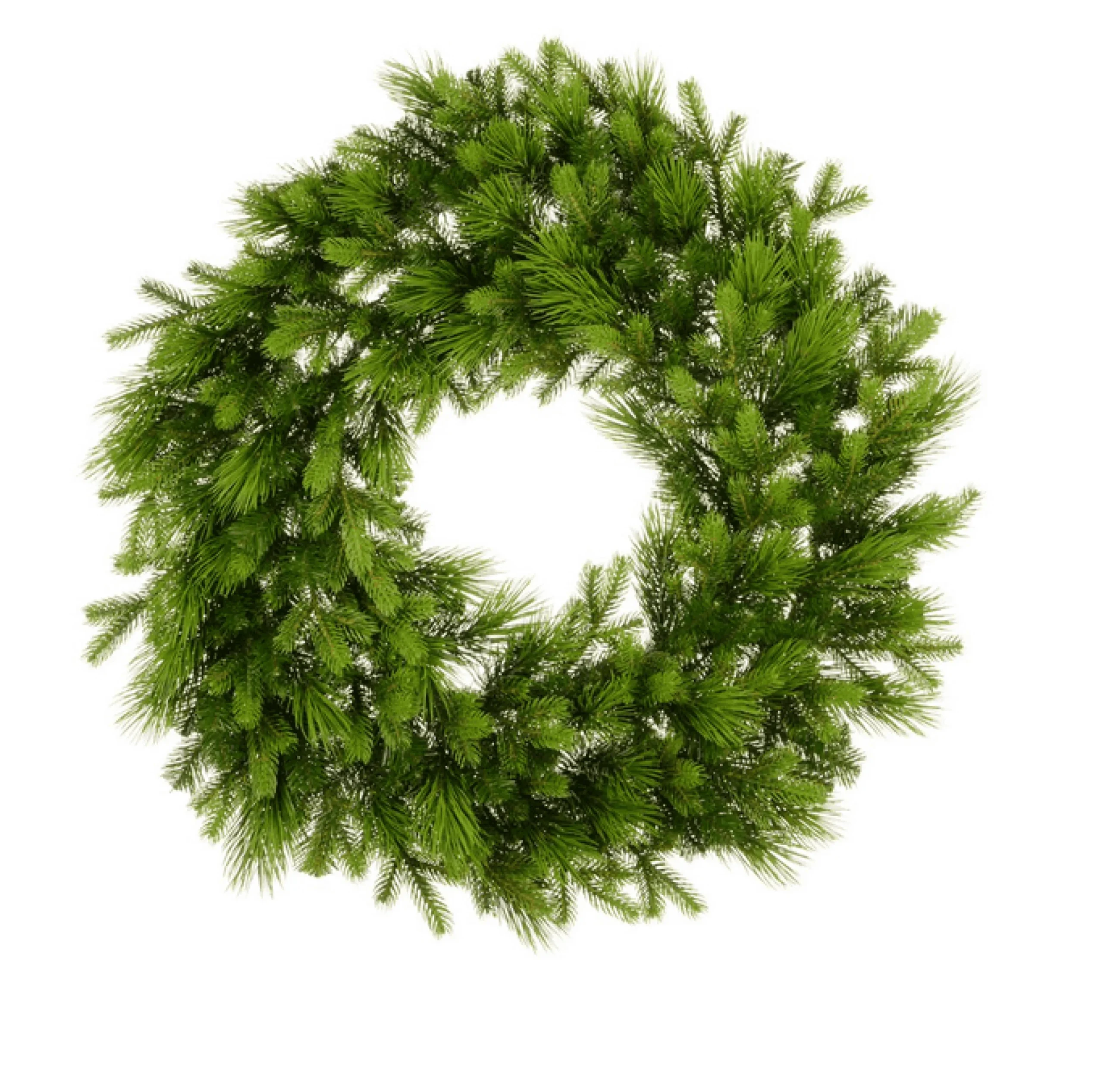 Christmas Land Wreaths Un-Lit-Super Pine Christmas Wreath